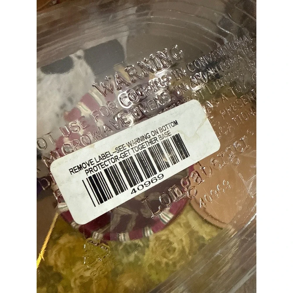 Longaberger 2004 Christmas Collection Get-Together Basket Lid Liner Protector